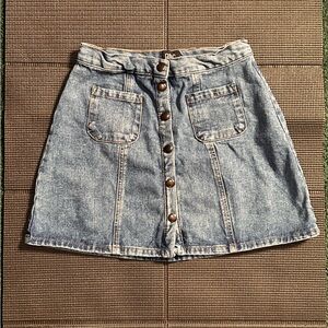 BDG Light Blue Denim Skirt